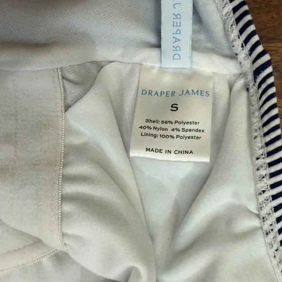 Draper James Striped navy and white Ruffle One-Piece Swimsuit Size Small - Picture 5 of 5